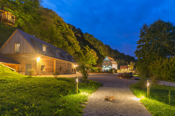 Appartements Aussenansicht mit M&uuml;hle
