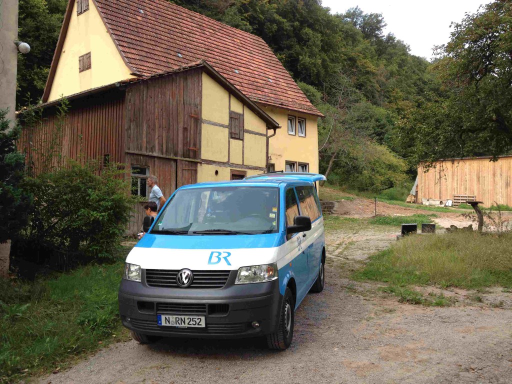 Das Team des BR ist da und filmt für die Frankenschau