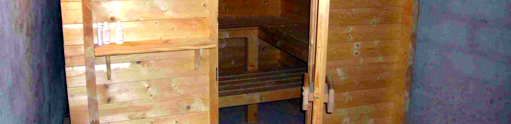 Draußen ist es ungemütlich - unsere Sauna ist betriebsbereit