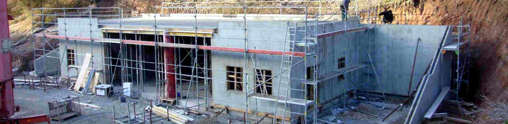 Die Maschinenhalle nimmt langsam Gestalt an