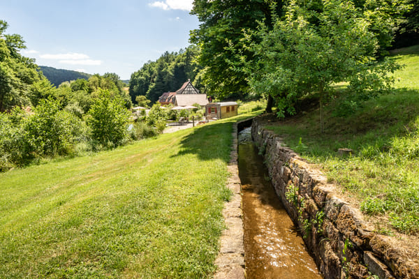 offener Wasserkanal zur Seemühle