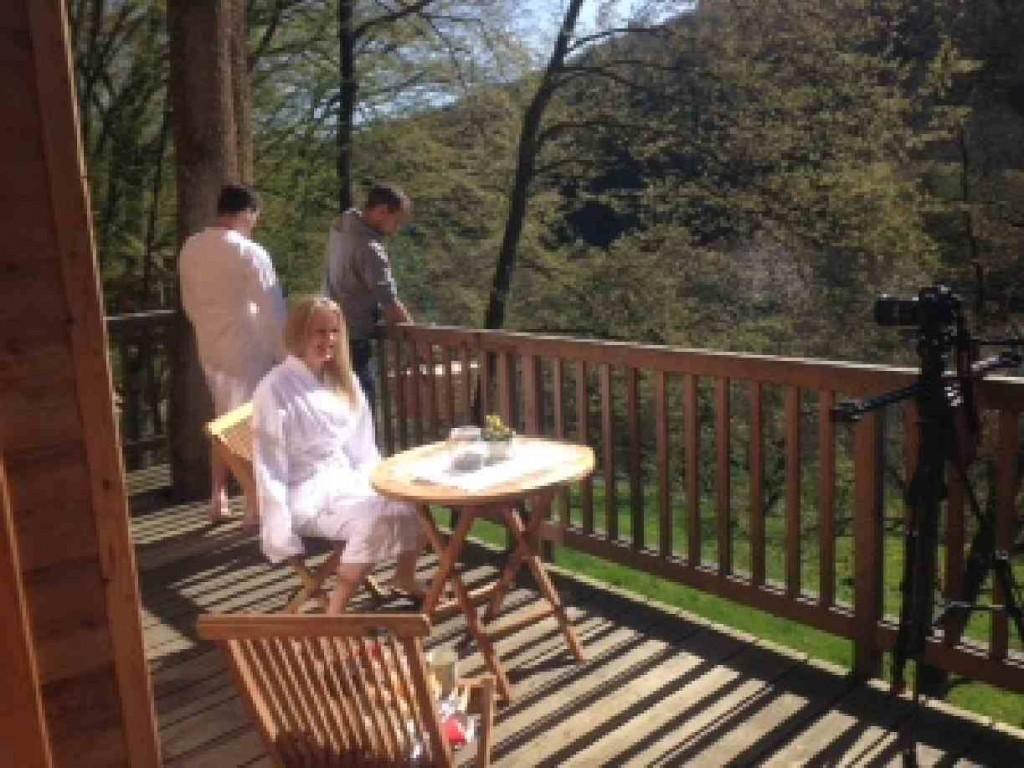 Aufnahmen für den Baumhausfilm